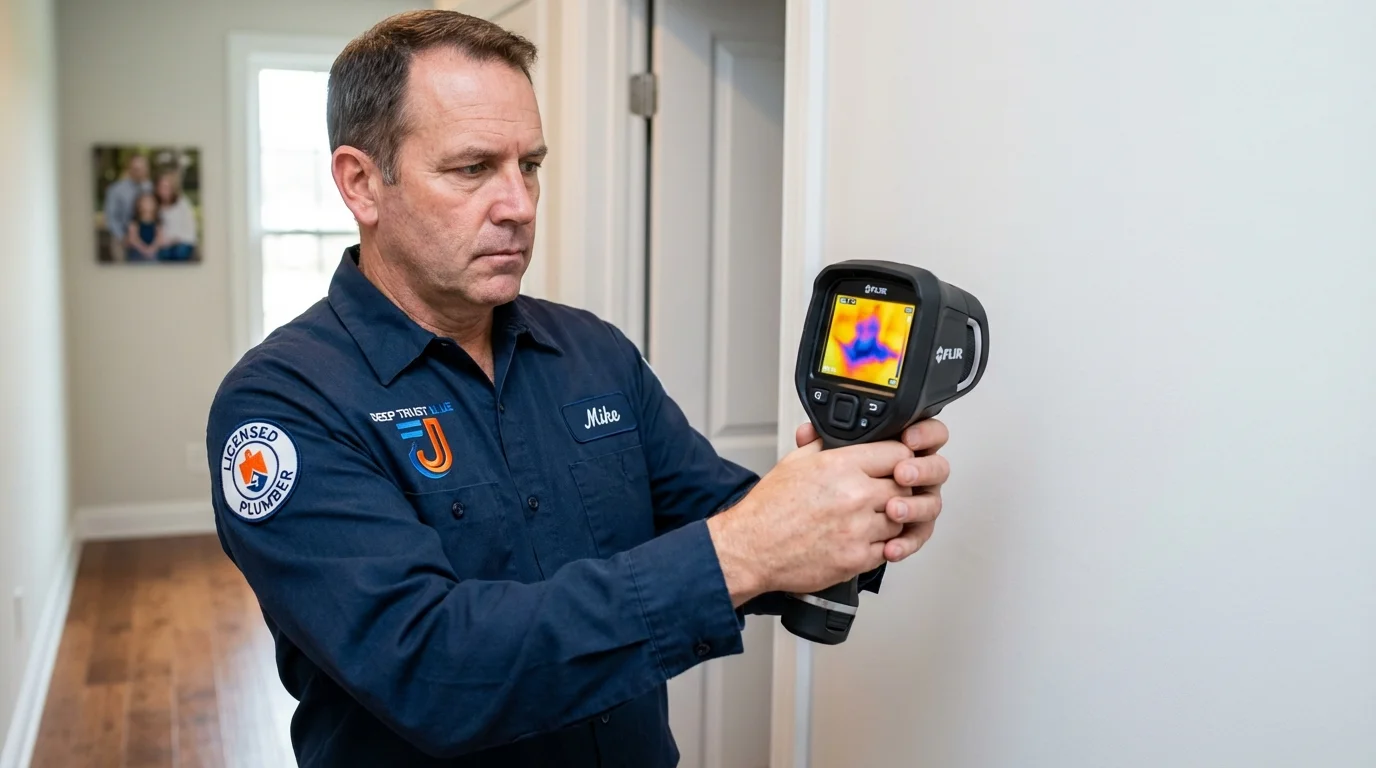 Thermal imaging leak detection by Johns Plumbing LLC in Katy